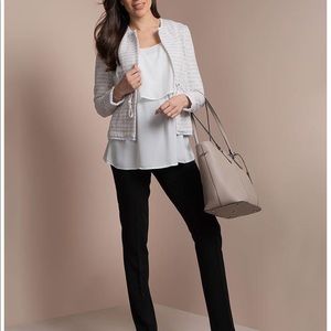 seraphine boucle maternity jacket White size 4us